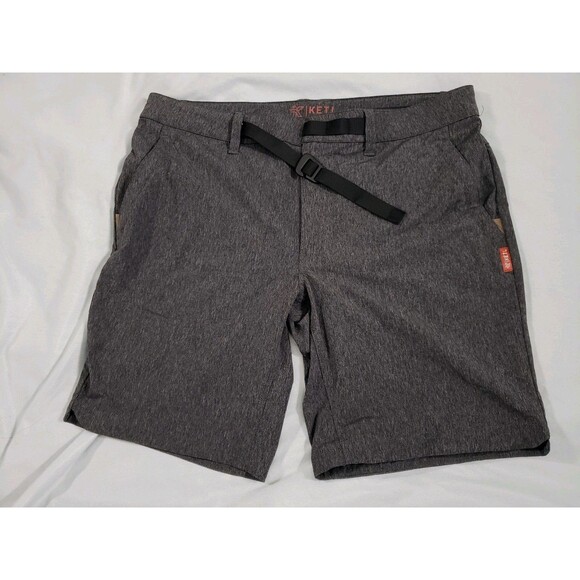 KETL Mountain Apparel Shorts Mens Large Gray Stretch Outdoor Hiking Quick Dry - Picture 1 of 13